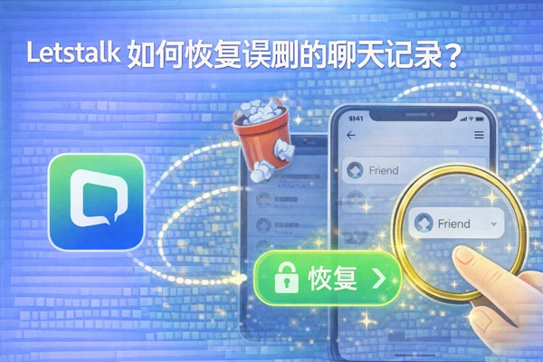 在 Letstalk 中找回不小心删除的聊天历史的方法有哪些？